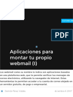 Aplicaciones para Montar Tu Propio Webmail (I) PDF