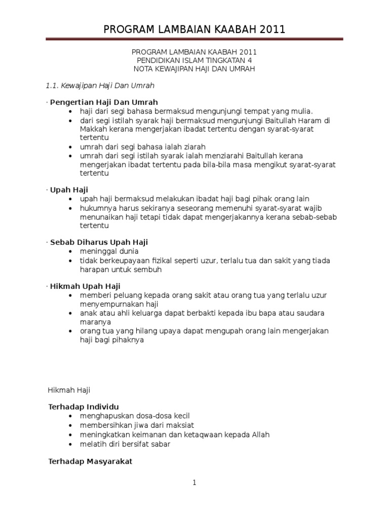 Hikmah Haji Dan Umroh Paket Umroh Murah