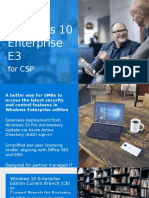 Partner Value of Windows 10 Enterprise E3 For CSP