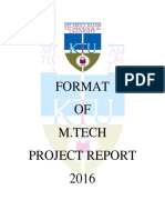 M.tech Project Report Guidlines