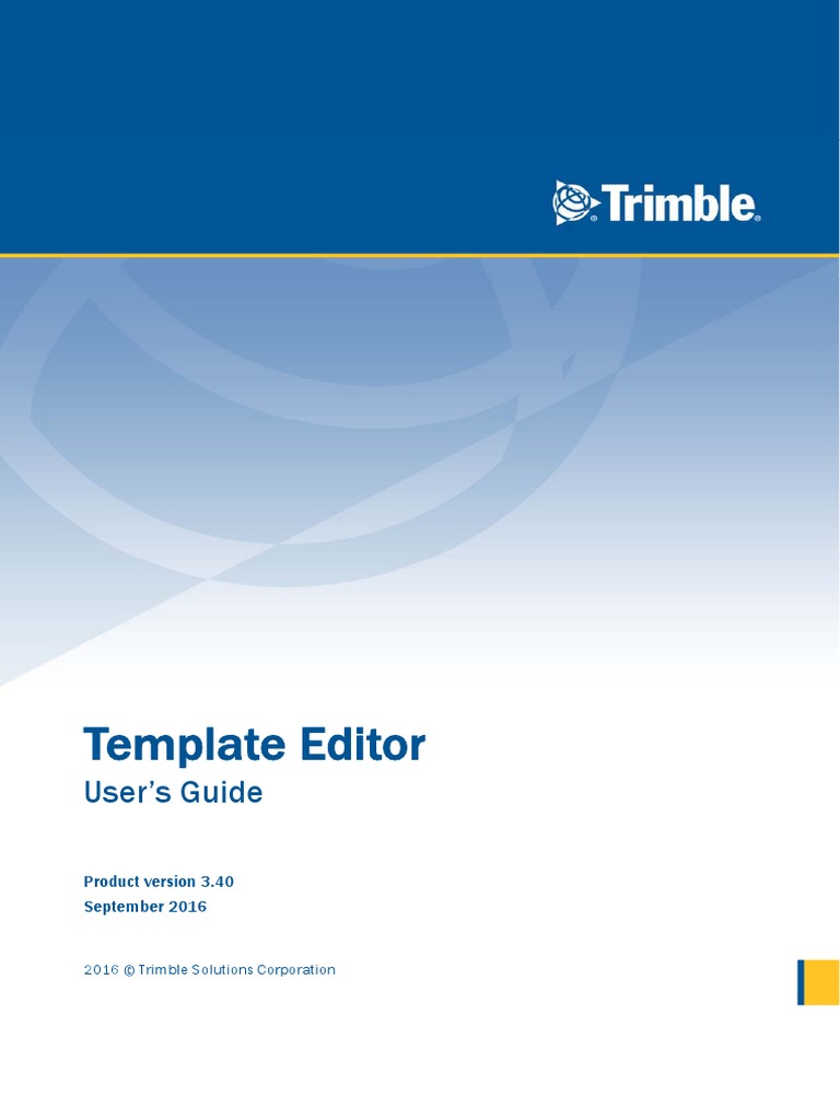 Template Editor User Guide PDF | PDF | License | Trademark