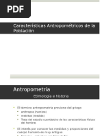 Características Antropométricas de La Población