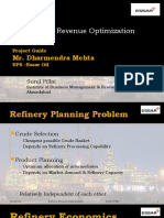 Refinery Revenue Optimization: Mr. Dharmendra Mehta