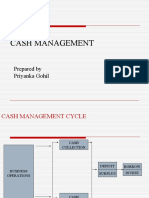 Cash Management: Prepared by Priyanka Gohil