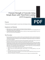 Flexural STrength of Beam ASTM C78