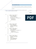 Section 1: Test: Creating Classes, Objects, and Methods: Quiz