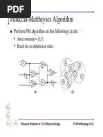 Fiduccia-Mattheyses Algorithm: Perform FM Algorithm On The Following Circuit