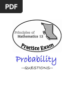 Principles of Math 12 - Probability Practice Exam PDF