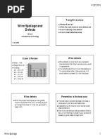 Wine Spoilage and Defects: Tonight's Lecture