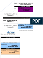 Jadual Waktu Ppa & Oumh1103 Sept16