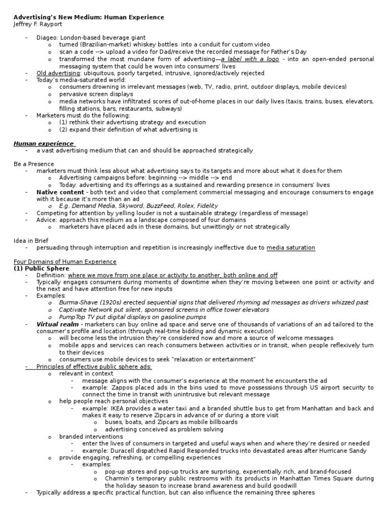 Advertising's New Medium Reviewer | PDF | Market Segmentation | Marketing