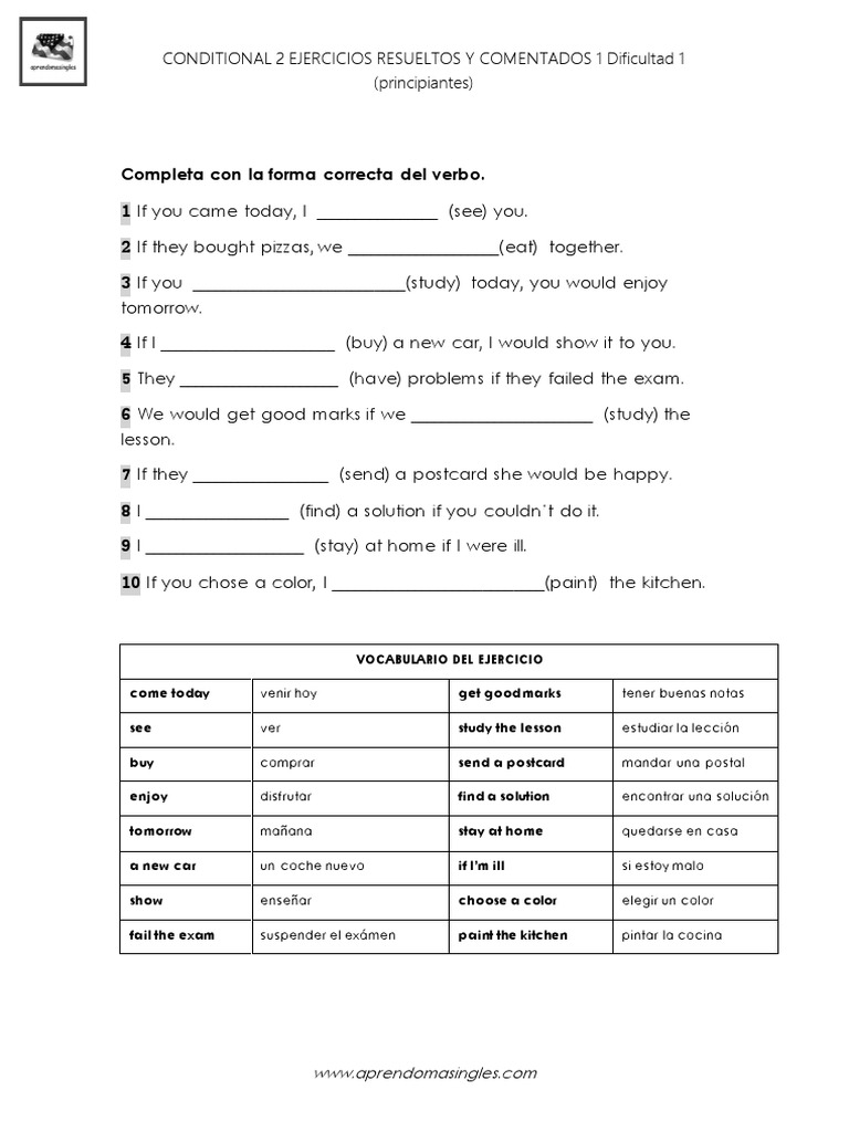 Conditional 2 Ejercicios Resueltos y Comentados 1 PDF | PDF