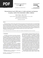 Electrochemical and AFM Study of Cobalt Nucleation Mechanisms On Glassy Carbon From Ammonium Sulfate Solutions