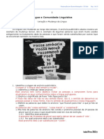 1 - Língua e Comunidade Linguística - Ft Correção