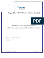 UWDMA Standard For UPVC Profiles