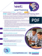 [22042015 1602] HABC Level 3 Award in Education and Training (QCF)