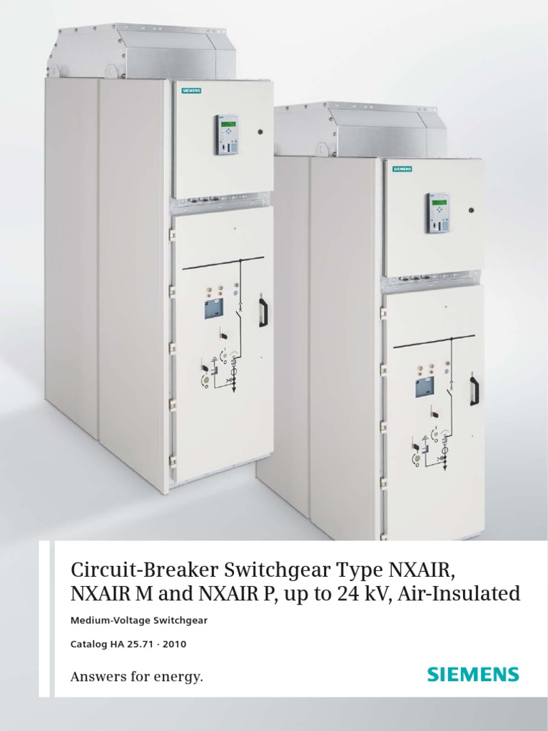 CircuitBreaker Switchgear Type NXAIR, NXAIR M and NXAIR P, up to 24 kV