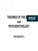 Theories of The Mind and Psychopathology: Psychiatry Ii