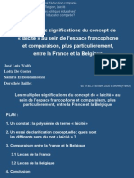 Les Multiples Significations Du Concept de "Laïcité"