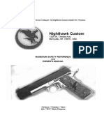 Nighthawk Custom: Safety Reference Owner's Manual All Nighthawk Custom Model 191 1 Firearms