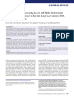 The Effect of A Community-Based Self-Help Multimodal Behavioral Intervention in Korean American Seniors With High Blood Pressure