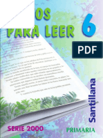 Textos para Leer - 6° Básico PDF