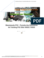 Manutenção PS2 - Posição Dos Resistores de Tracking PS2 Slim 900XX 700XX - Fácil de Consertar!