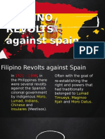 FILIPINO REVOLTS AGAINST SPAIN