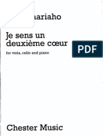 2003 - Je Sens Un Deuxième Coeur For Viola, Cello and Piano PDF
