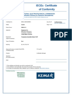 IECEx Certificate of Conformity for Temperature Transmitter