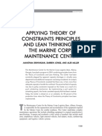 Applying Theory of Constraints Principles and Lean Thinking at The Marine Corps Maintenance Center