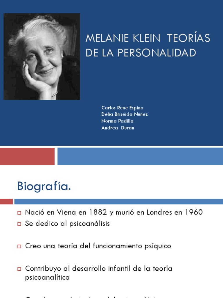 Melanie klein teoria_teorias