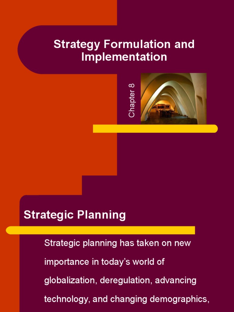 Strategy Formulation and Implementation | PDF | Strategic Management ...
