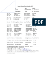 Clemens Track Schedule 2017