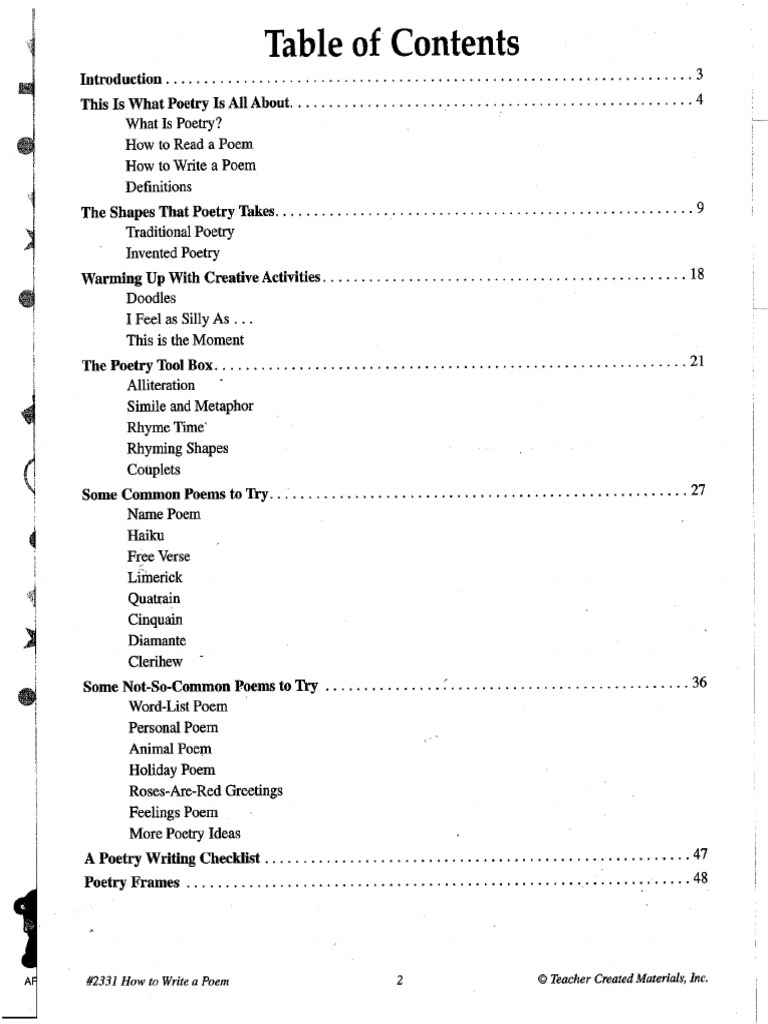 Poetry Styles Explained | PDF