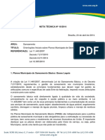 NT 10 2014 Planos Municipais Saneamento Basico