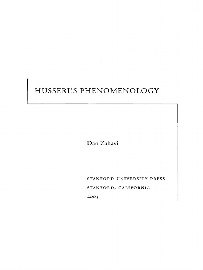 ZahaviDanHusserlsPhenomenology.pdf Edmund Husserl