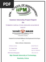 Working Capital Cycle and Ratio Analysis of Nalco