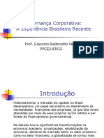 Governança Corporativa Brasileira: Evolução Recente e Desafios do Mercado
