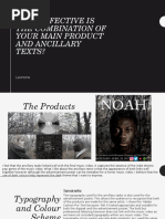 How effective is the combination of your main product and ancillary texts?