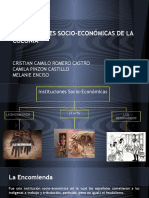 Instituciones Socio-Económicas de La Colonia