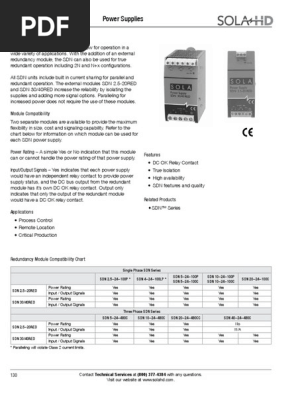 Sdn Redundant Options Power Supply Relay