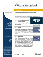 Training Module: Clean Energy Project Analysis Course Speaker'S Notes