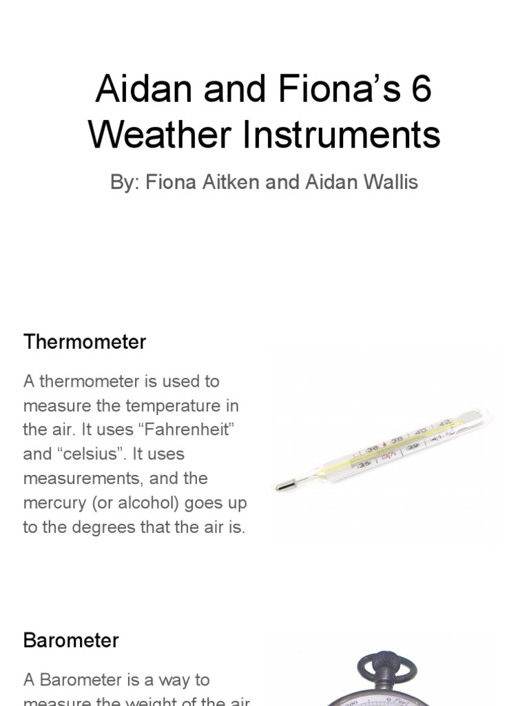 Six Essential Weather Instruments | PDF
