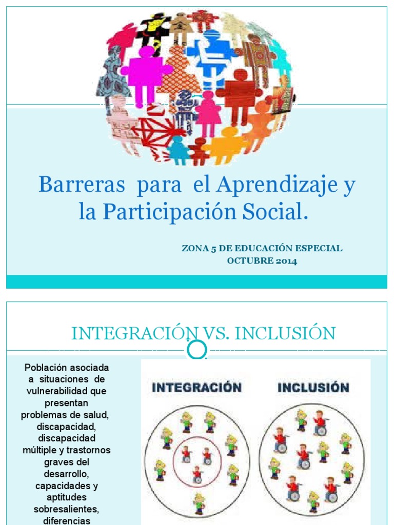 Barreras Para El Aprendizaje y La