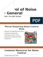 Control of Noise - General Personal