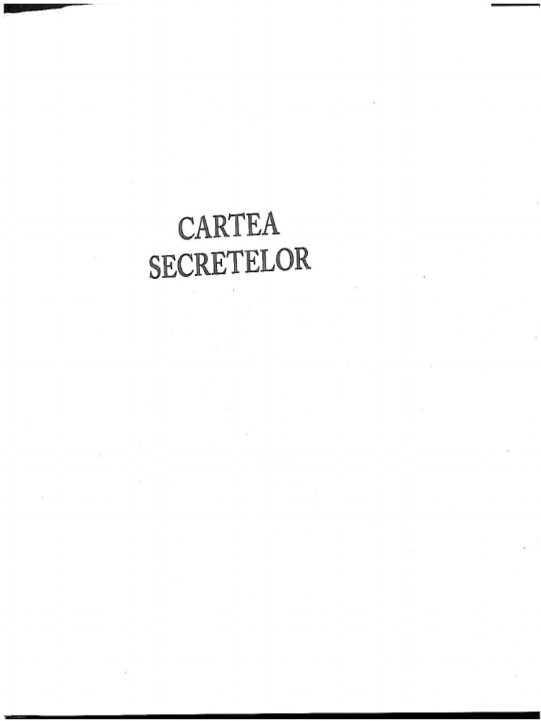 Cartea Secretelor | PDF