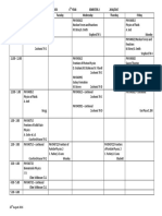 Timetable