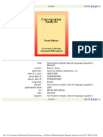 (Second Language Acquisition Research Series) Numa Markee-Conversation Analysis-Routledge (2000)