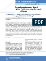 Use of Maerua Decumbens As A Natural Coagulant For Water Purification in The Dry Lands of Kenya